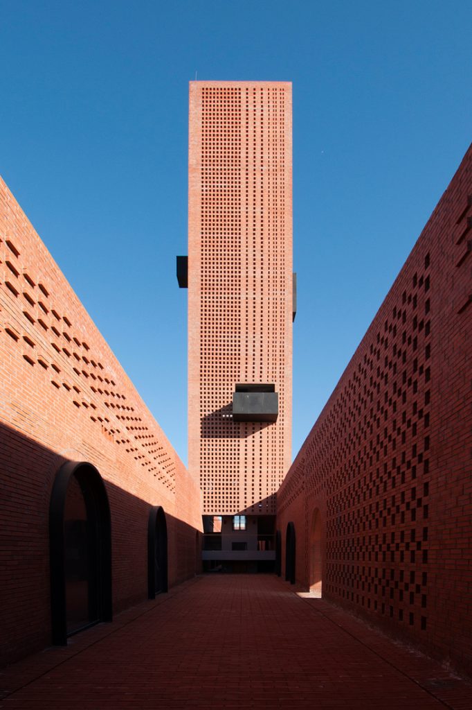 Tower of Bricks courtyard