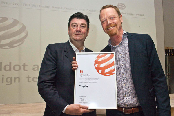 Veryday is Red Dot: Design Team of the Year 2014