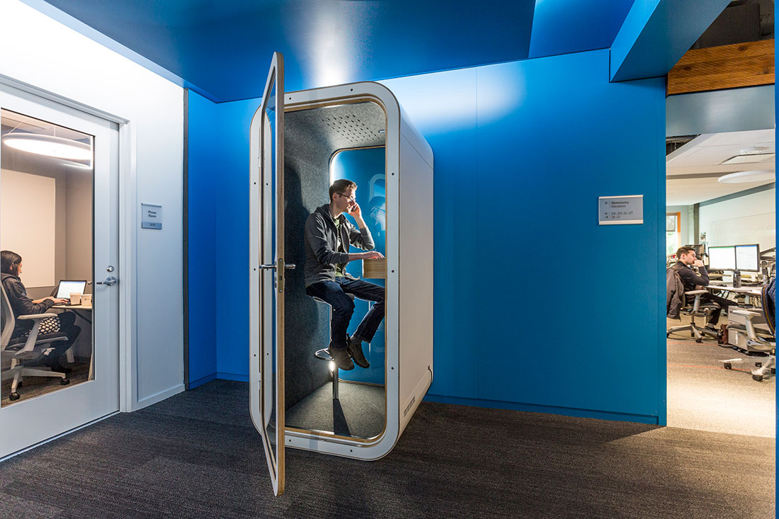 Phone Booths Displace Rooms At Microsoft Hq Indesignlive Singapore Daily Connection To Architecture And Design