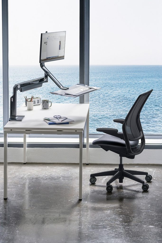 Orgatec task chairs Humanscale Smart Ocean