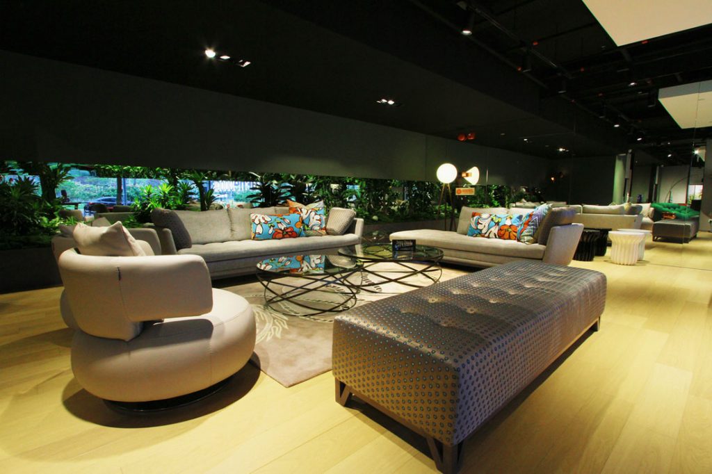 roche bobois singapore lounge setting