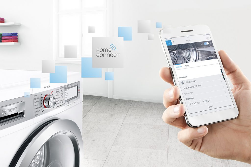 Bosch Home Connect washer graphic