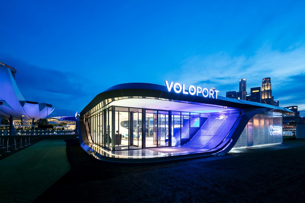 voloport air taxi volocopter skyports